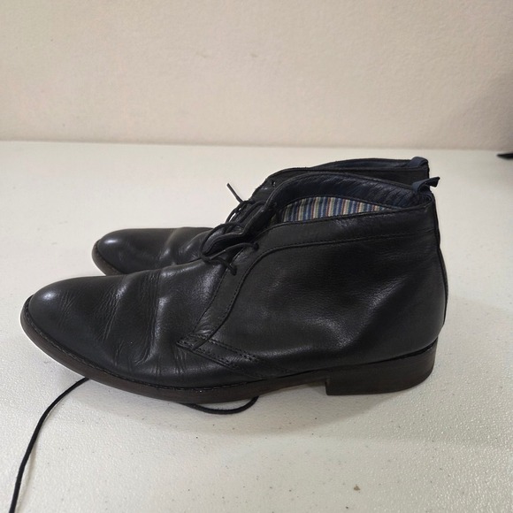 Hush Puppies Other - Hush Puppies Mens Black Leather Chukka Boots HM01046-001 Size‎ 7.5 Medium